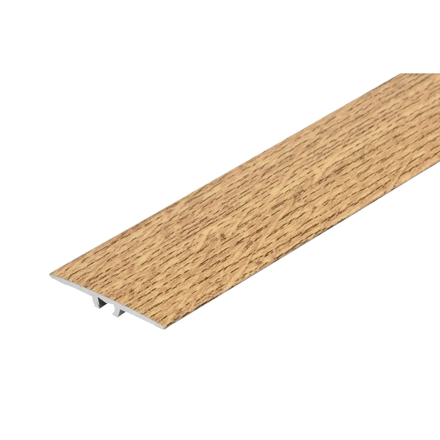 Cezar Profil progowy płaski Dąb Natur aluminiowy 5x60x1000