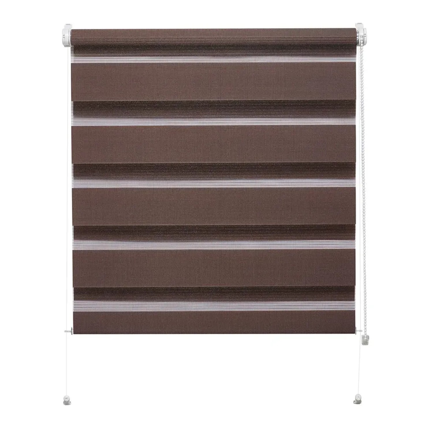 Gardinia Roleta bezinwazyjna dzień noc zebra brązowa 50 x 150 cm