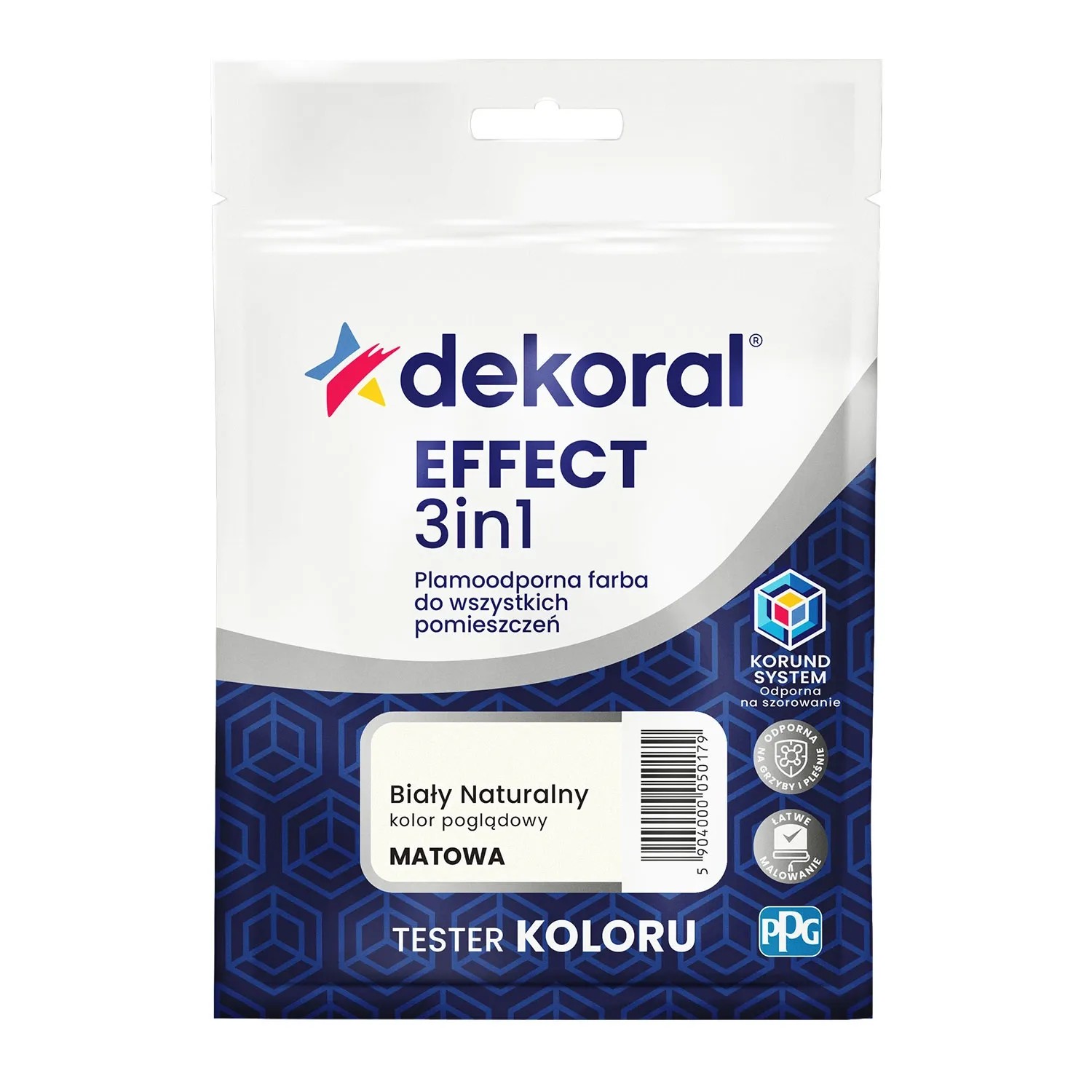 Tester farby Dekoral Effect 3w1 biały naturalny 0,04l
