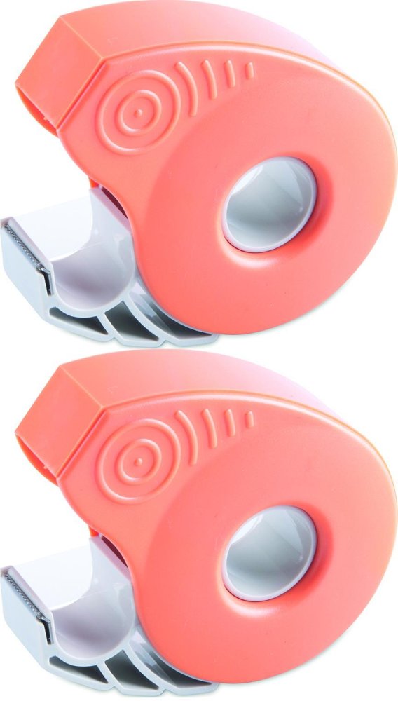2x Podajnik do taśmy klejącej ICO Smart + taśma 19mmx33m, pomarańczowy