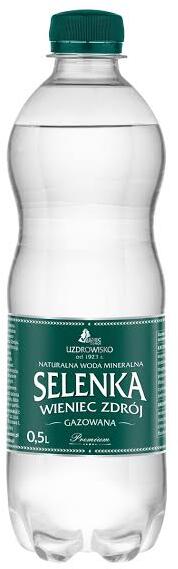 Woda gazowana Selenka Wieniec- Zdrój, 0.5l, butelka PET