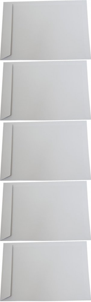 5x Koperta standardowa NC, B5, z paskiem HK, 50 sztuk, biały