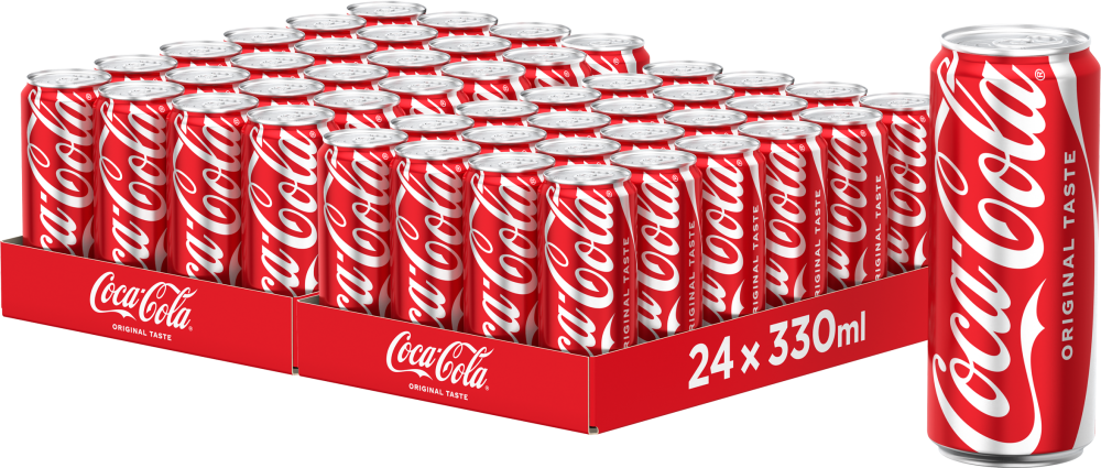 48x Coca-Cola, puszka Sleek, 0.33l, KAUCJA