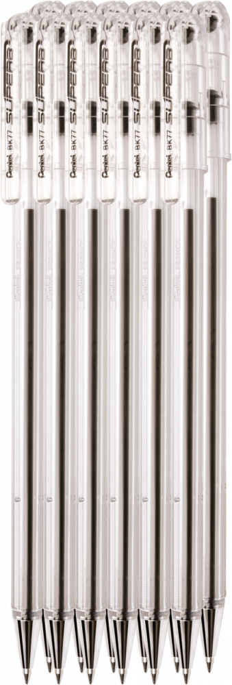 12x Długopis Pentel, Superb BK77, 0.7mm czarny