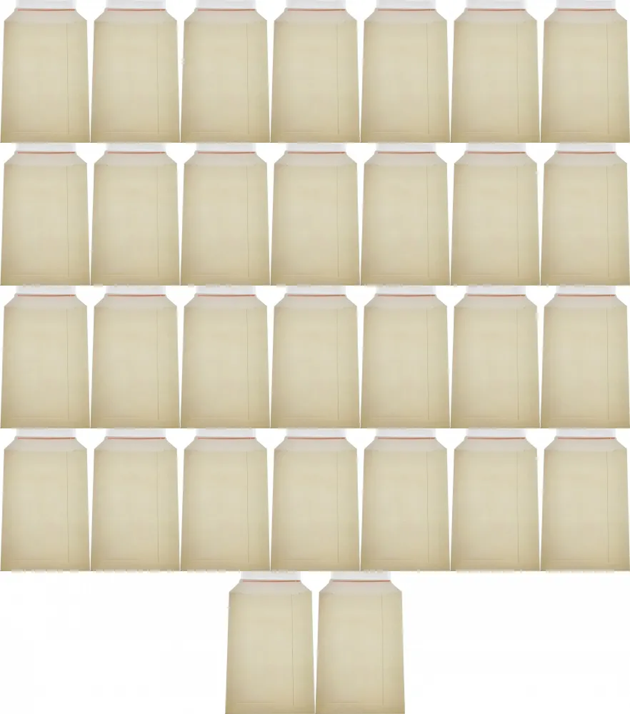 100x Koperta kartonowa Lettpac, B4, 250x353mm, z paskiem samoprzylepnym, brązowy, 1 sztuka