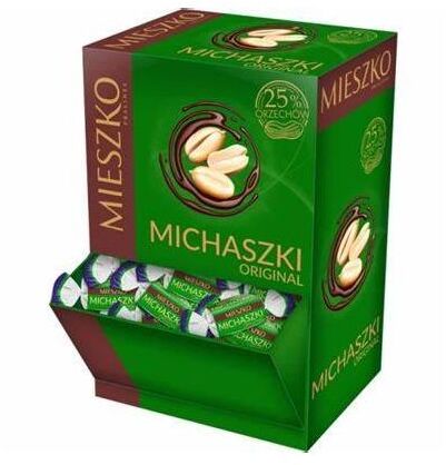 Cukierki Mieszko Michaszki, orzechowy w czekoladzie, 2.5kg