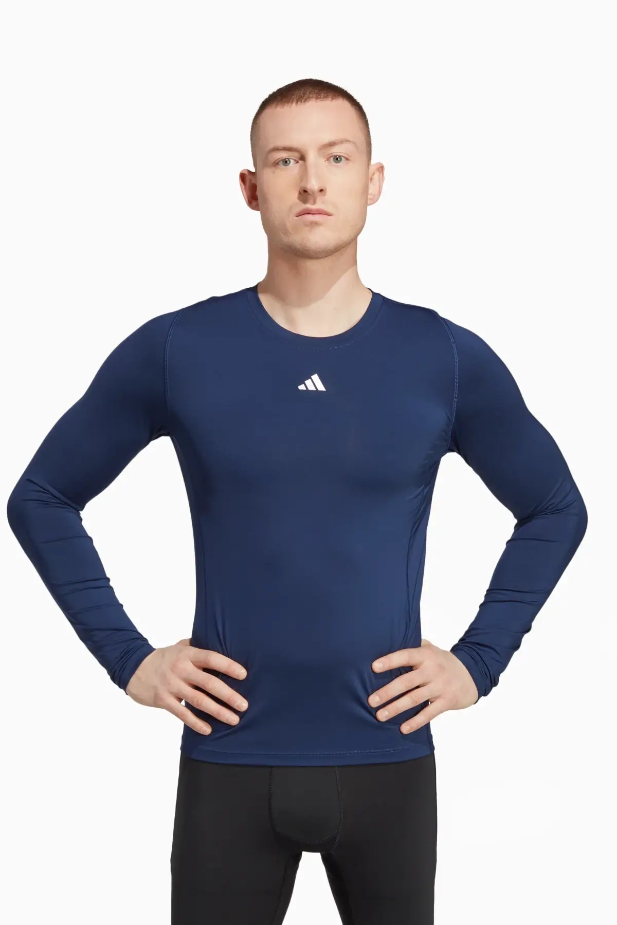 Koszulka Termoaktywna adidas Techfit LS - Granatowy