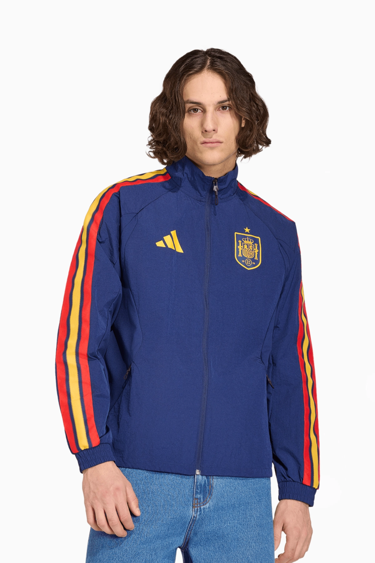 Bluza Reprezentacji Hiszpanii adidas 2026 Anthem - Granatowy