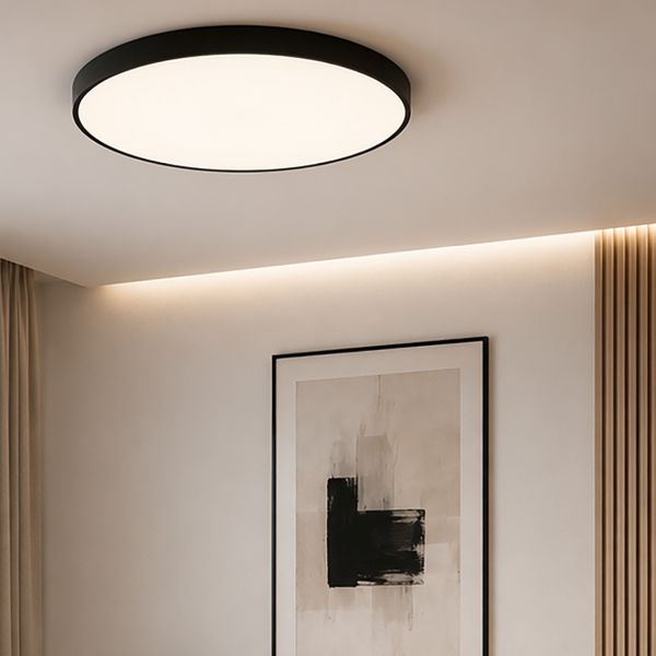 TK Lighting Velis plafon 1x60 W biały-czarny 18292