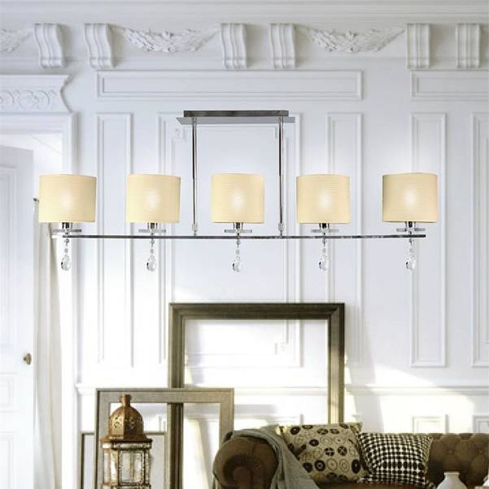 Candellux Estera lampa podsufitowa 5x40W kremowa/chrom 35-11527