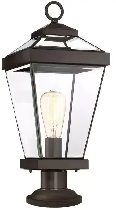 Elstead Lighting Ravine lampa stojąca zewnętrzna 1x60 W brązowa QZ-RAVINE3-M