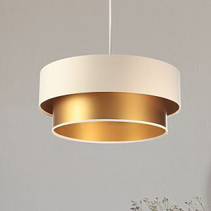 BPS Koncept Duo ellegant lampa wisząca 1x60 W złota-kremowa 061-055-60