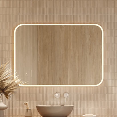 Excellent Lumiro lustro 70x100 cm prostokątne z oświetleniem z matą grzewczą DOEX.LU100.070.AC