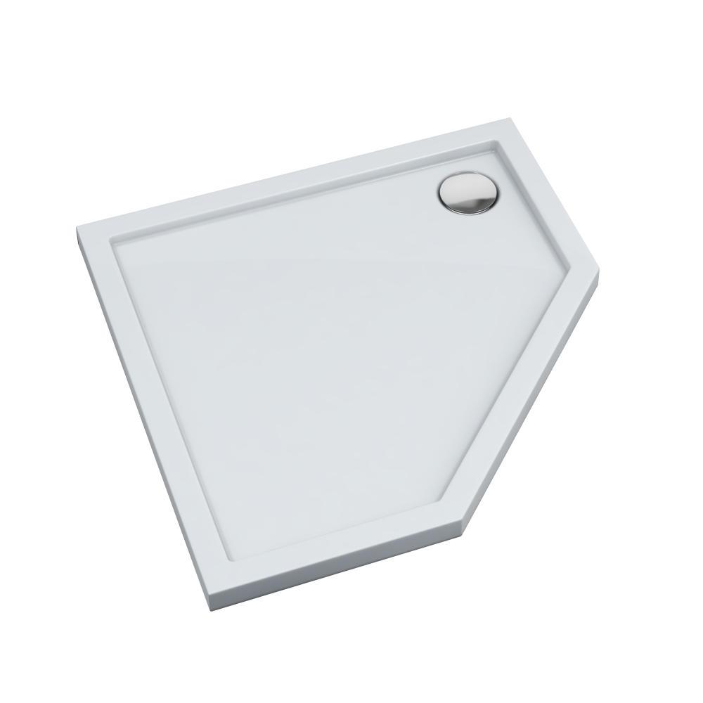 Schedline Estima brodzik pięciokątny 100x100 cm biały 3SP.E1PK-100100