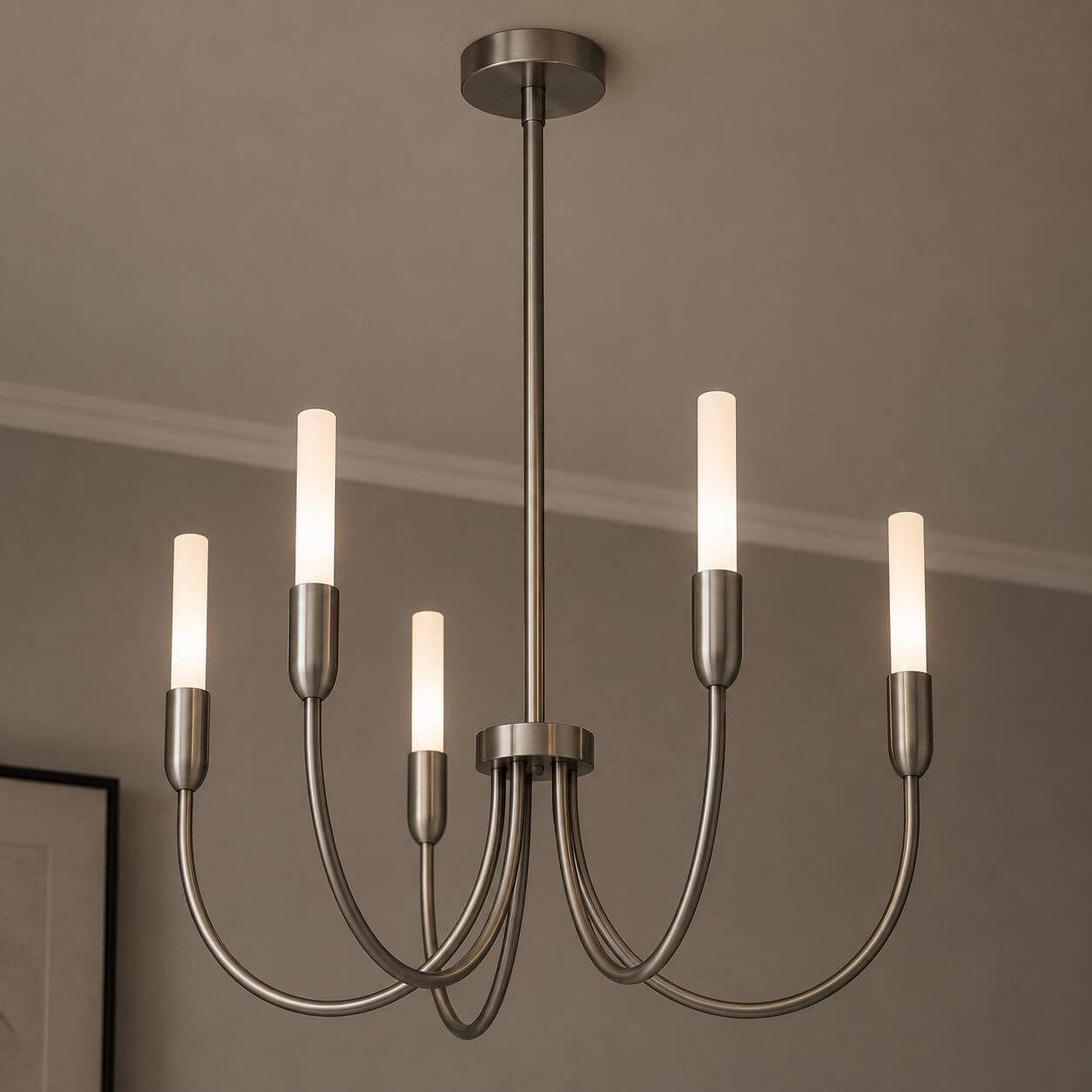 Argon Augustine lampa wisząca 5x6 W biała/nikiel 2205