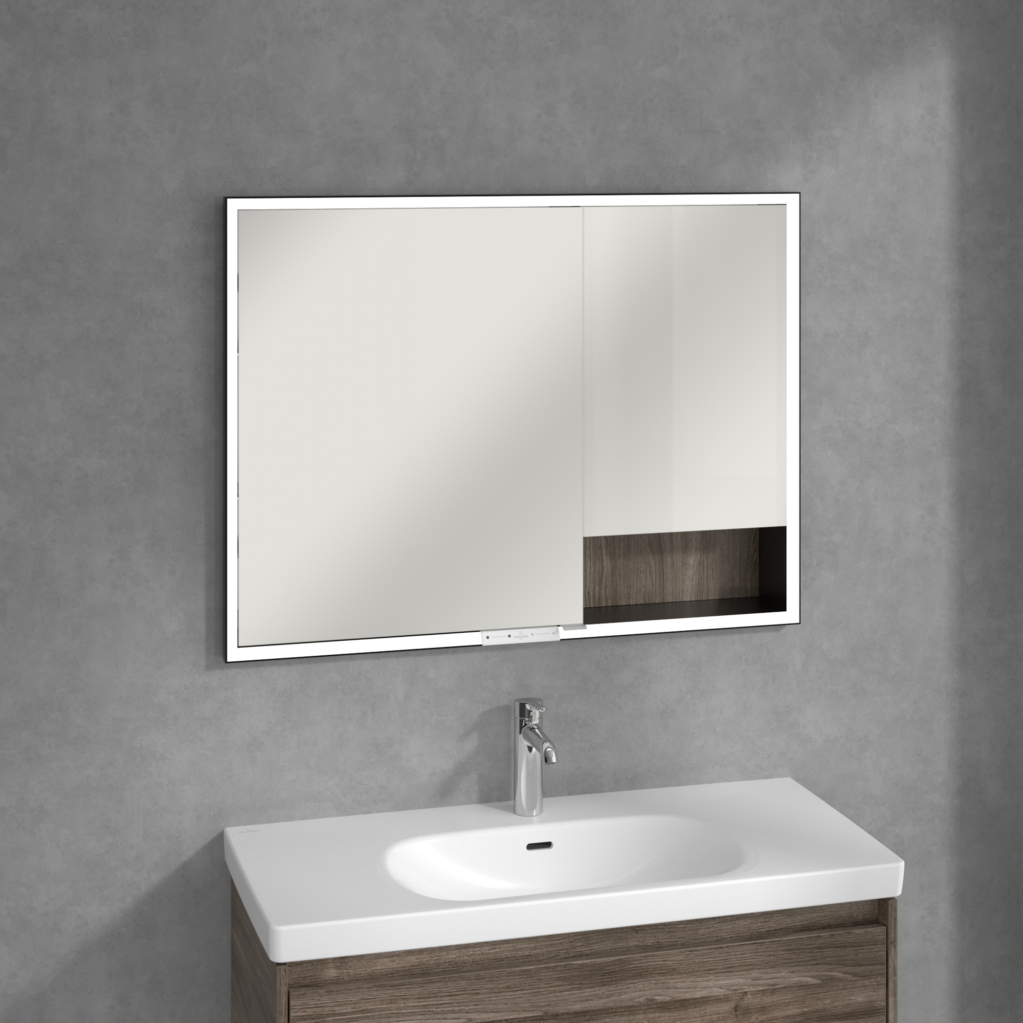 Villeroy & Boch My View+ szafka 100x16,8x75 cm z lustrem Stone Oak B48210RK