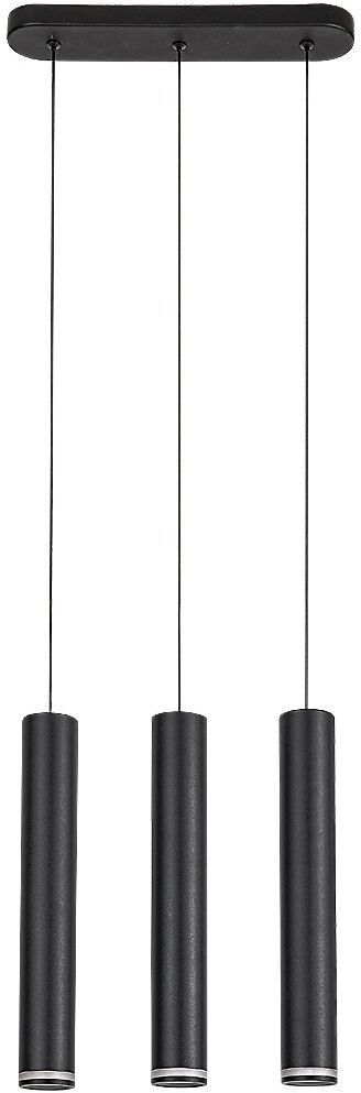 Rabalux Senobia lampa wisząca 3x5 W czarna 73037