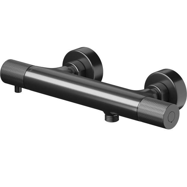CERSANIT Bateria prysznicowa ścienna ZEN termostatyczna gun metal S95