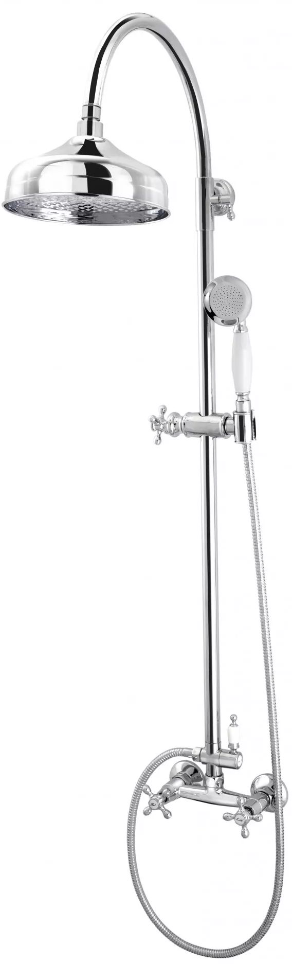 Darmowa Dostawa - Zestaw prysznicowy ścienny z deszczownicą chrom FDesign Lacrima FD1LRA7SET111