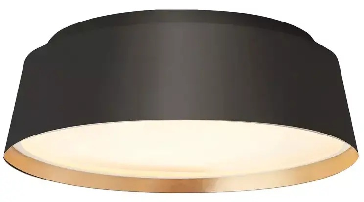 Darmowa Dostawa - Plafon 3x40 W czarny-złoty Elstead Lighting Asher FEASHER3FMB