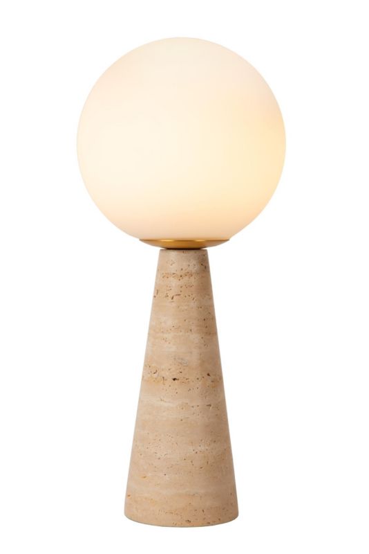 Lampa stołowa Lucide EVIN beżowa 1xE27x40W IP20 wym:46,7x20x20cm - 1 szt.