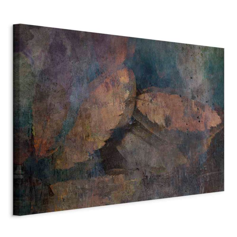 Obraz Artgeist Miedziane liście 90 x 60 cm płótno włoskie 1 szt