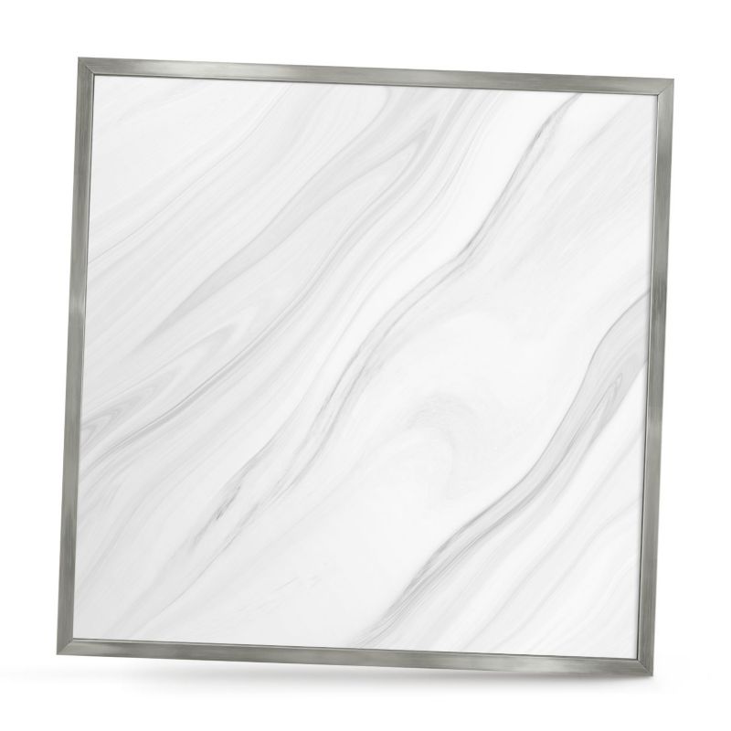 Ozdobna tablica na magnesy ArtPrintCave 50x50 Subtelny marmur w srebrnej ramie 1szt