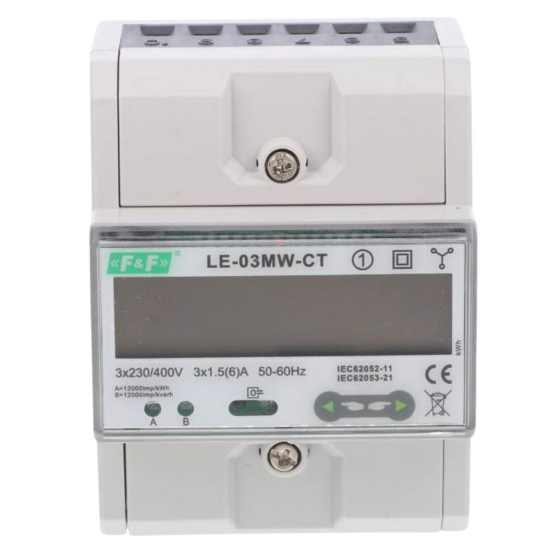 Licznik Energii Ff LE-03MW-CT 3-Fazowy Dwukierunkowy Półpośredni 1 Szt