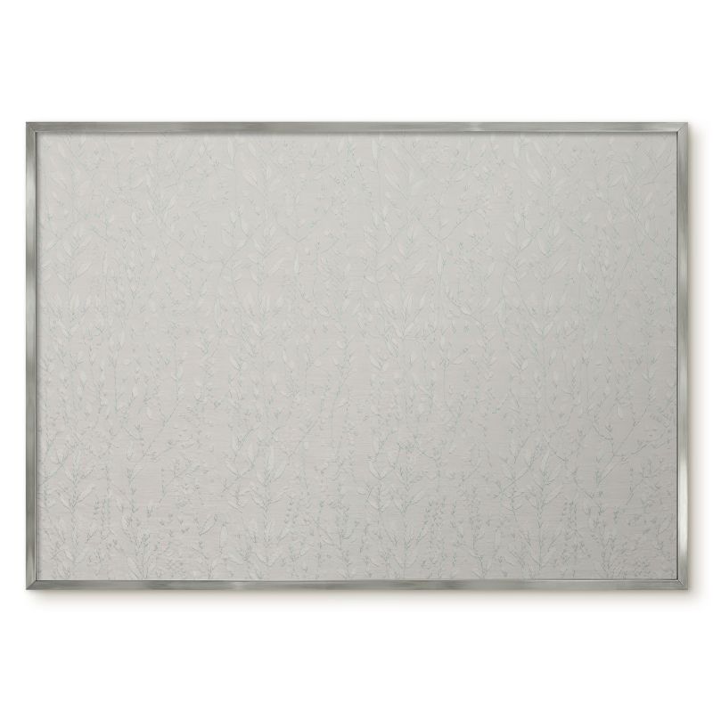 Tablica Na Magnesy Tulup 100x70 cm Roślinny wzór - Srebrna rama Do sypialni, salonu 1 szt.