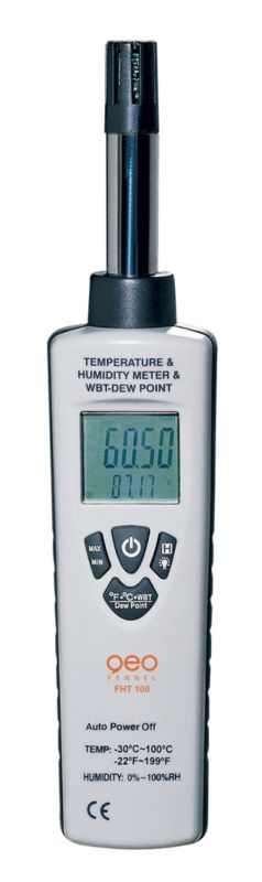 Miernik temperatury i wilgotności powietrza FHT 100 geo-Fennel 1 szt.