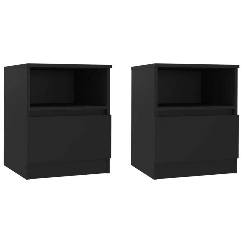 Szafki nocne WaszeMeble czarne WM-806160 2 szt.
