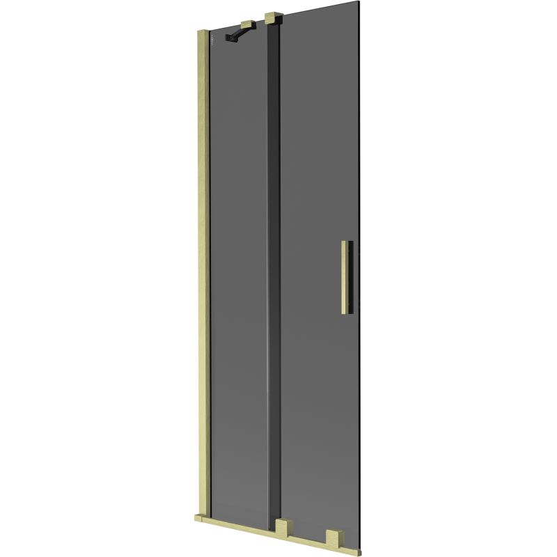 Parawan nawannowy 2-skrzydłowy Mexen Velar grafit złoty 75x150 cm 1 szt.