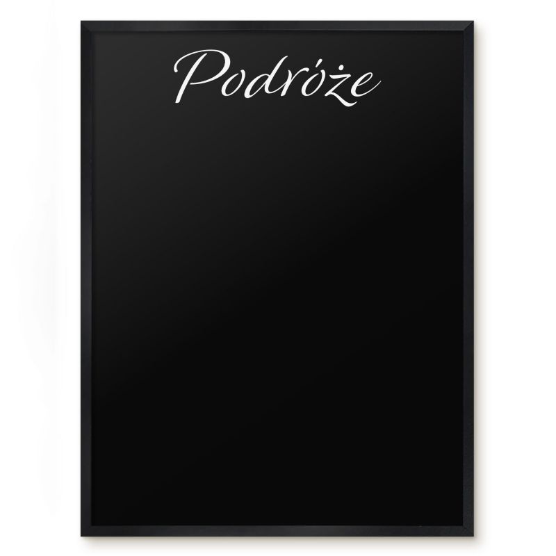 Tablica Magnetyczna Do Biura Tulup 60x80 cm Podróże 9 - Czarna rama Do salonu, sypialni 1 szt.