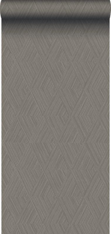 Tapeta Origin Wallcoverings graficzny motyw 3D szaro-szarym 50 x 900 cm - 1 rol.