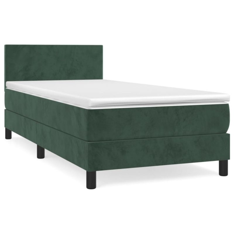 Łóżko kontynentalne WaszeMeble 90x190 cm zielone WM-3141158 1 szt.