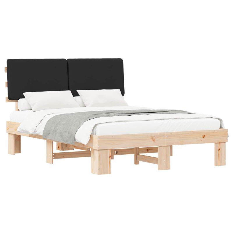 Łóżko Drewniane WaszeMeble 160x200 cm Brązowe WM-877336 1 szt.