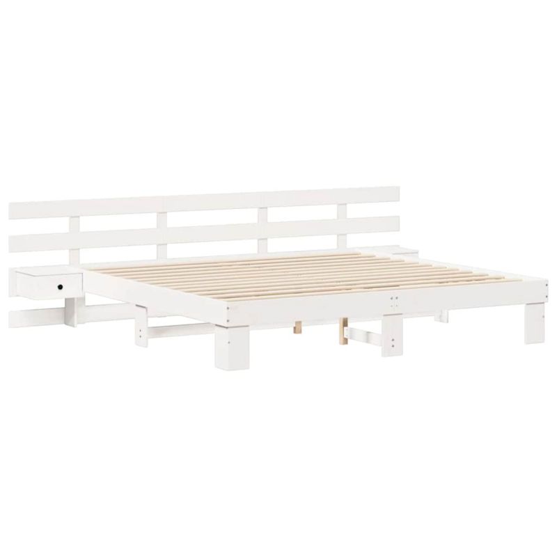 Rama łóżka WaszeMeble 200x200 cm Biały sosna WM-3385677 1 szt.