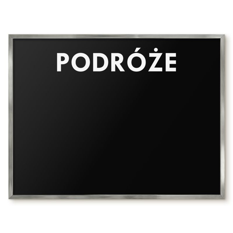 Tablica Magnetyczna Do Notatek Tulup 80x60 cm Podróże 7 - Srebrna rama Do salonu, sypialni 1 szt.