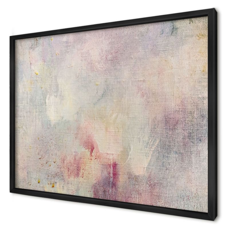 Ozdobna tablica magnetyczna Wallfluent 70x50 Pastelowa abstrakcja w czarnej ramie 1szt