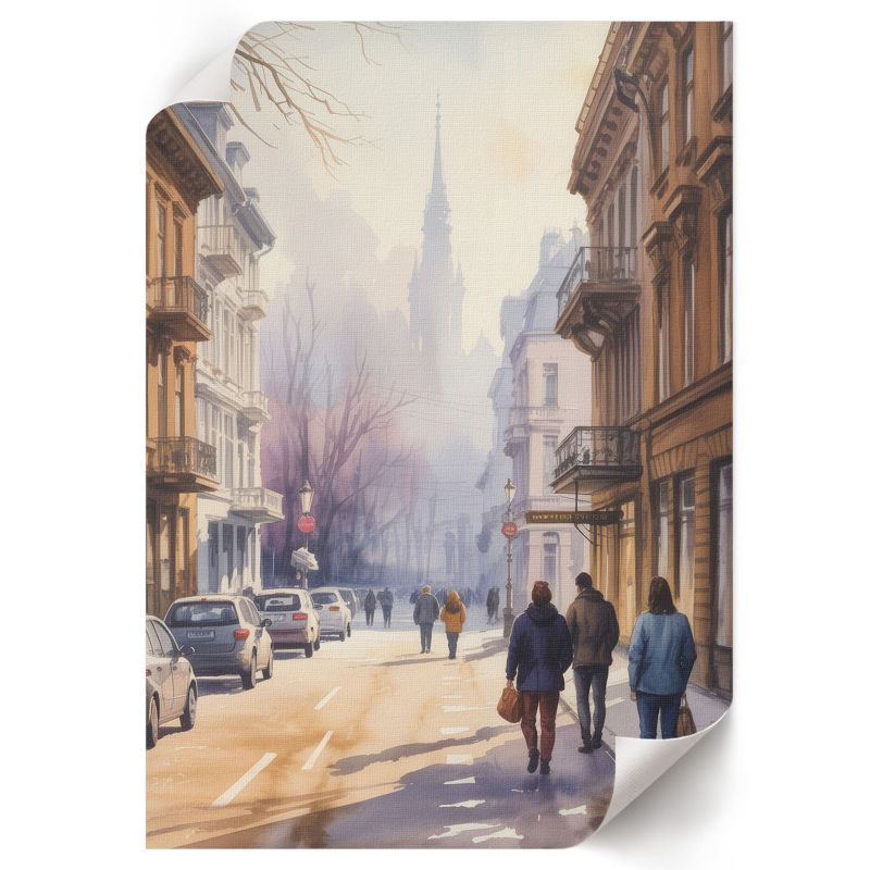Grafika Na Ścianę ArtPrintCave 21x29,7 cm Miejski spokój View 1 szt.