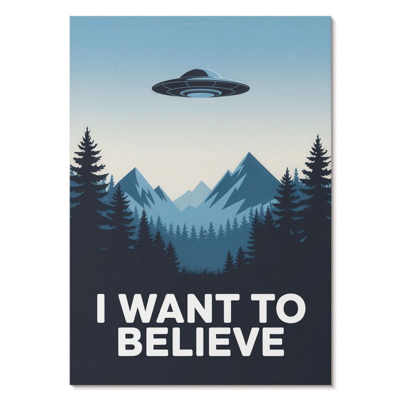 Plakat na Płótnie Tulup 29,7x42 cm (A3) Plakat UFO Do salonu, sypialni, biura 1 szt.