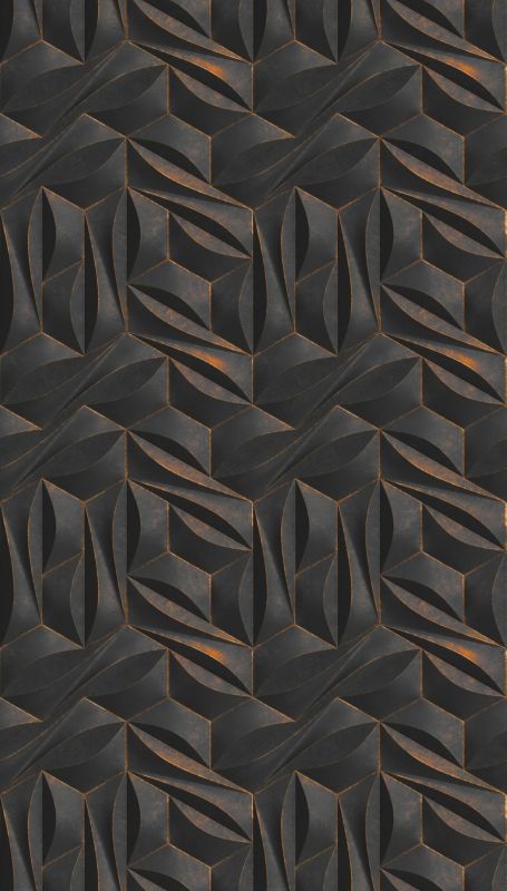 fototapeta Livingwalls Motyw 3D antracytowymIzłotym 159 x 280 cm - 1 rol.