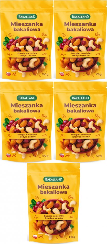 5x Mieszanka bakaliowa Bakalland, 100g