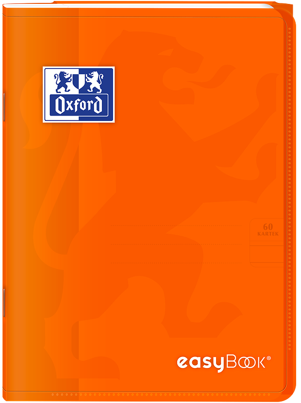 Zeszyt w linie Oxford easyBook 3 w 1, A4, 60 kartek, mix kolorów