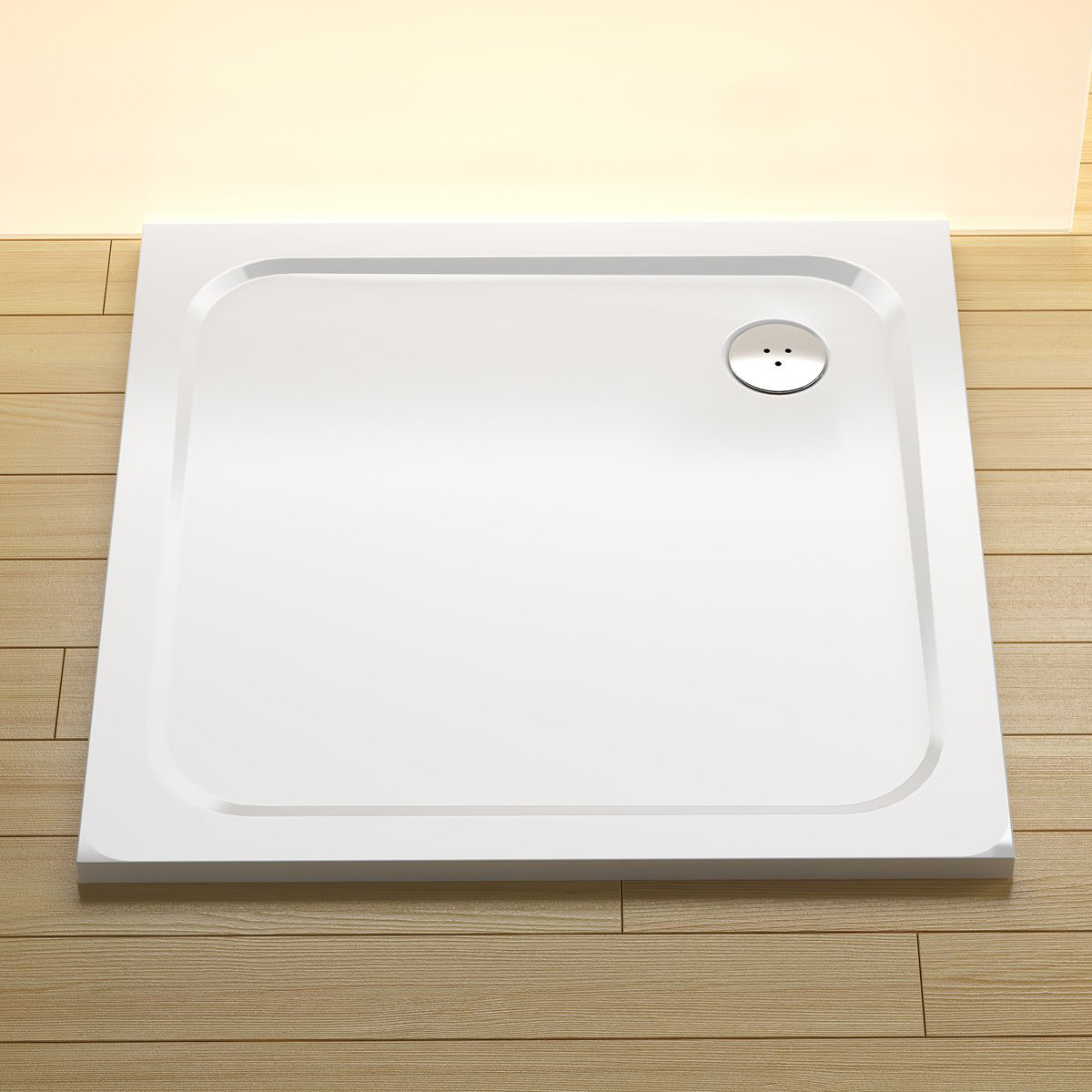 Ravak Perseus Pro brodzik kwadratowy 90x90 cm biały XA047701010