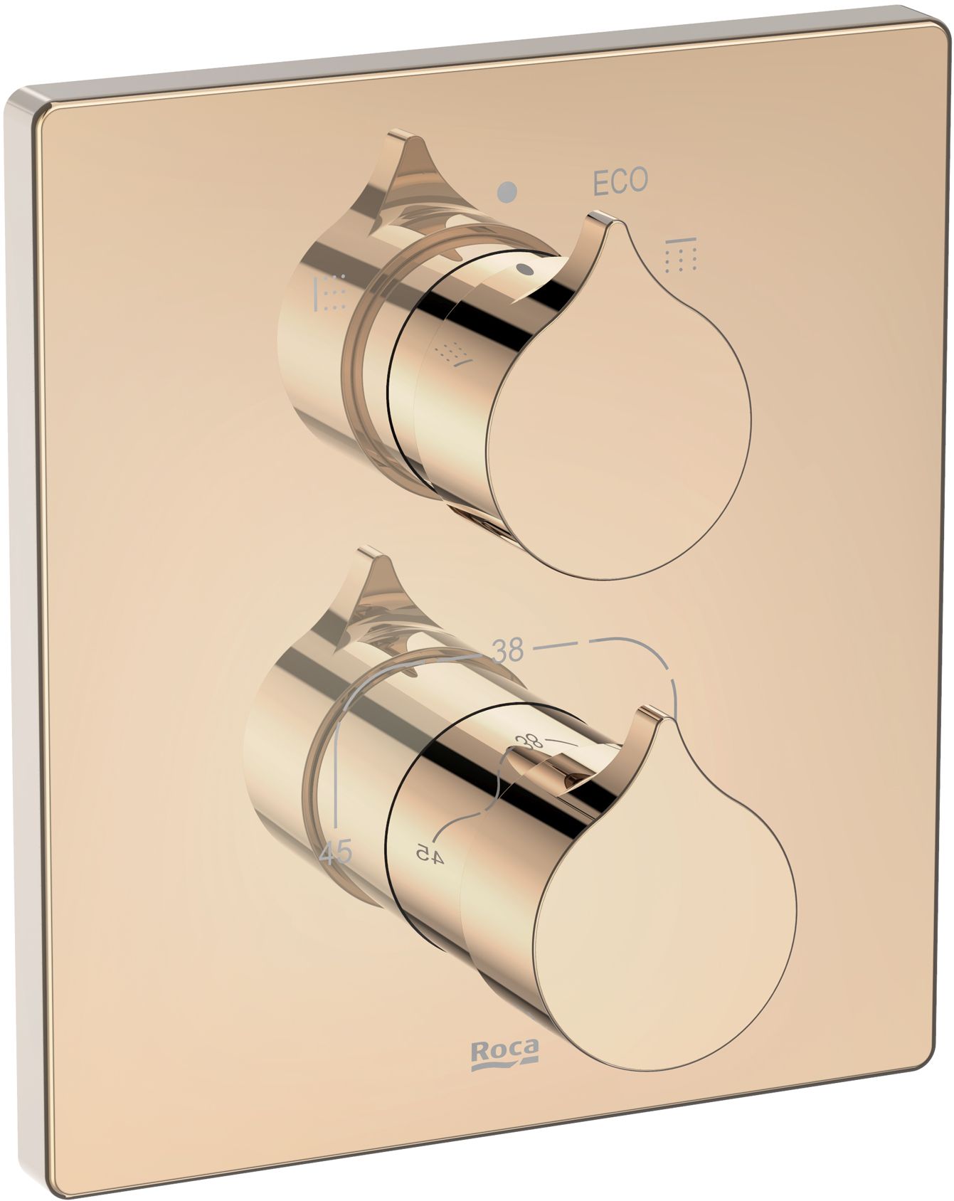 Roca Insignia Rose Gold bateria wannowo-prysznicowa podtynkowa termostatyczna A5A0C3ARG0 - Wysyłka w 24h