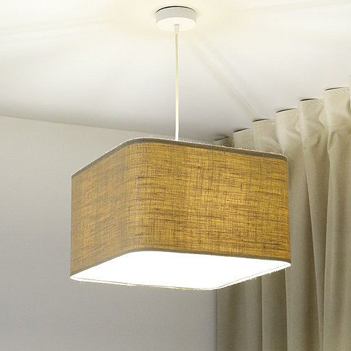 BPS Koncept Kwadro len light lampa wisząca 1x60 W beżowa KW-012-40W25