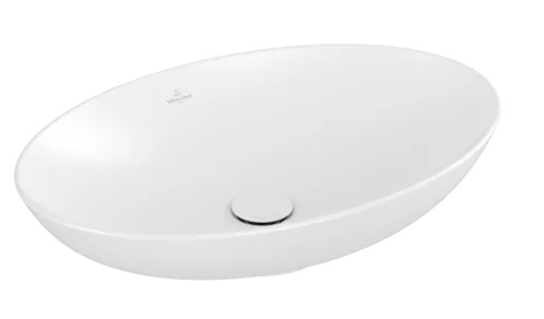 Villeroy & Boch Loop & Friends umywalka stojąca 62 cm nablatowa owalna CeramicPlus Stone White 4A4800RW