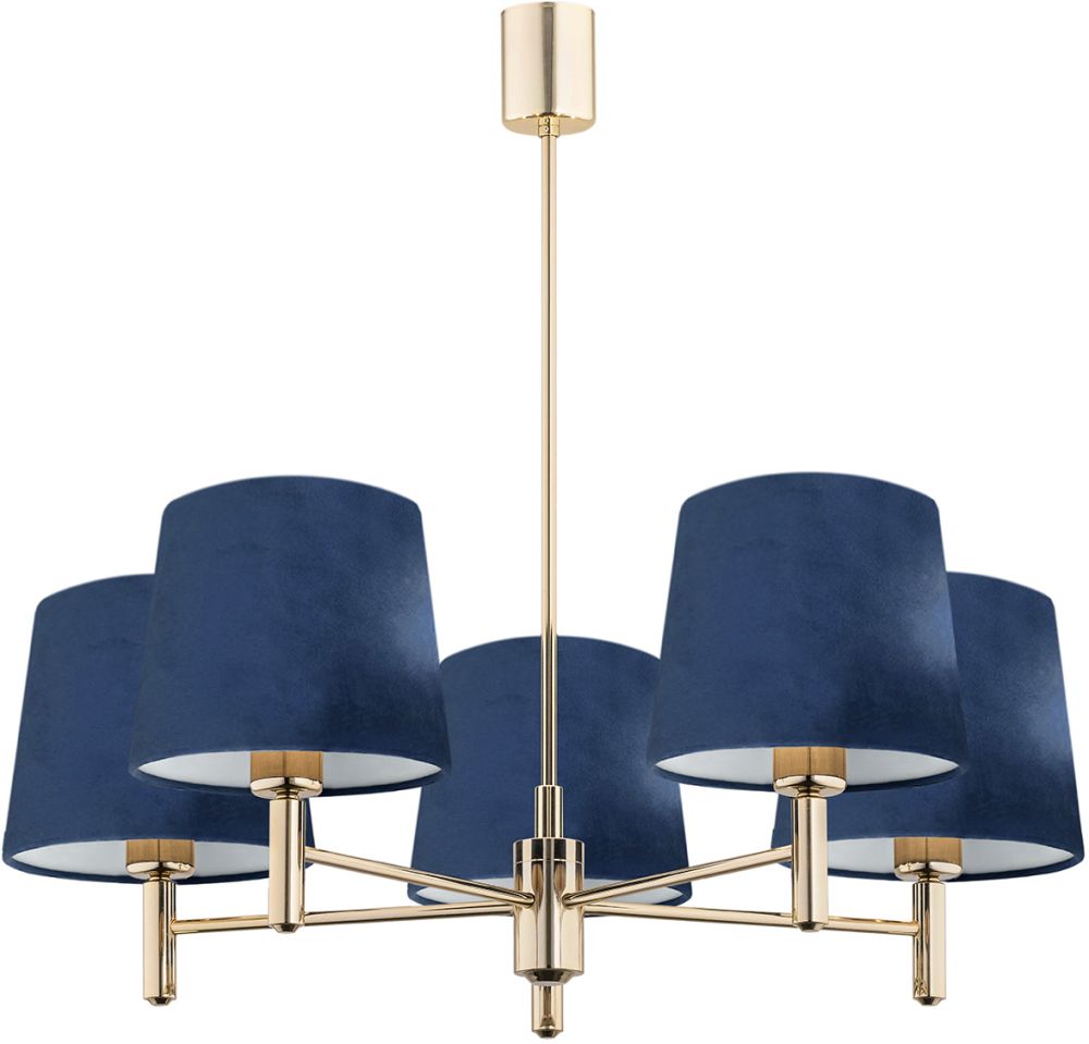 Argon Ponte lampa podsufitowa 5x15W granatowy/ciemny mosiądz 2086