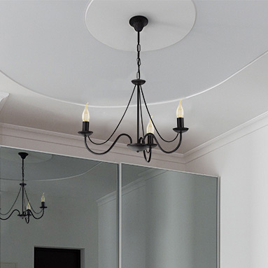 Kaja Bartez lampa wisząca 3x40W czarna K-3990